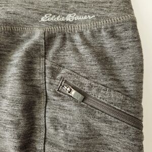 Clearance! Eddie Bauer Heathered Hunter Green Zip Pocket Athletic Leggings